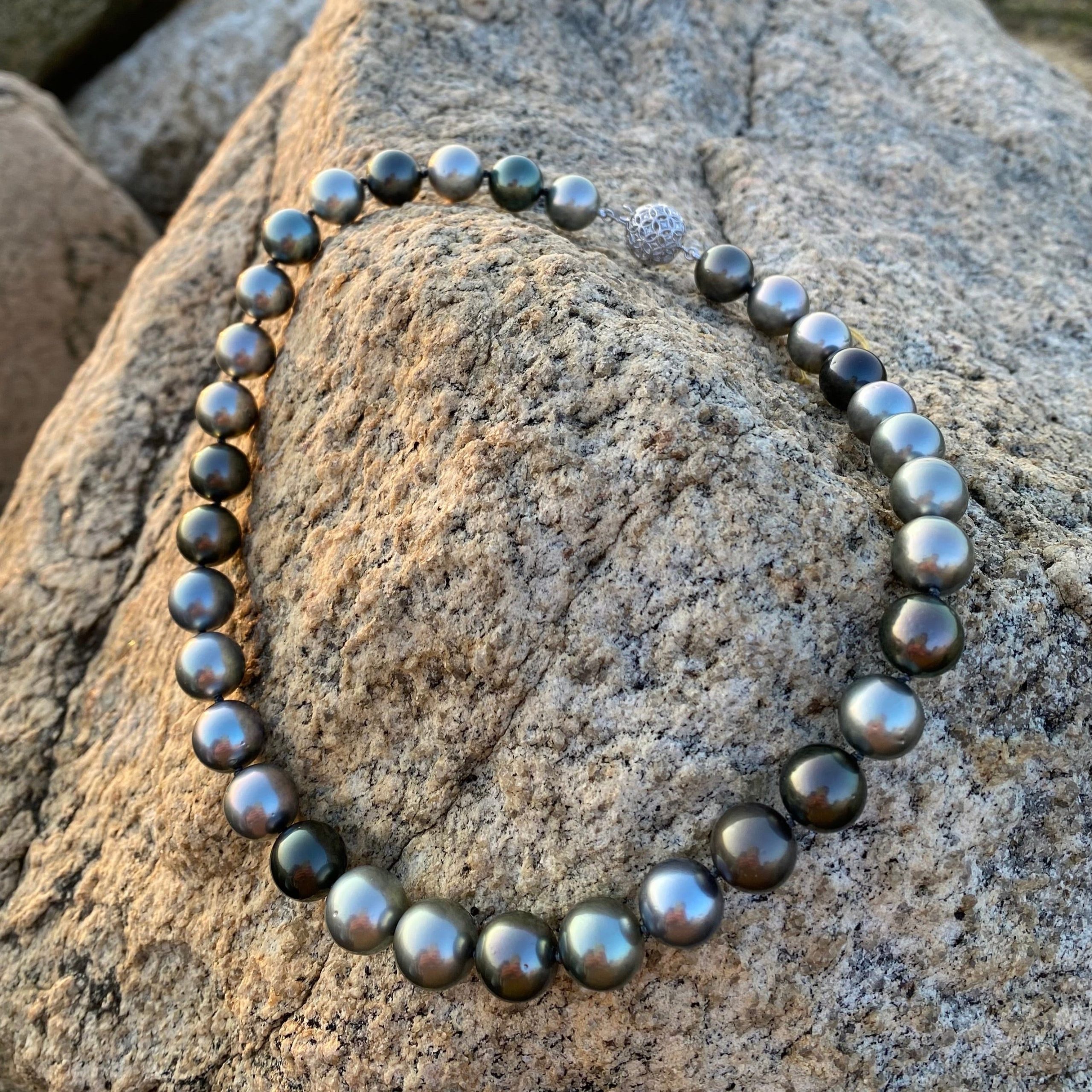 Multi-Tone Tahitian Pearl Necklace