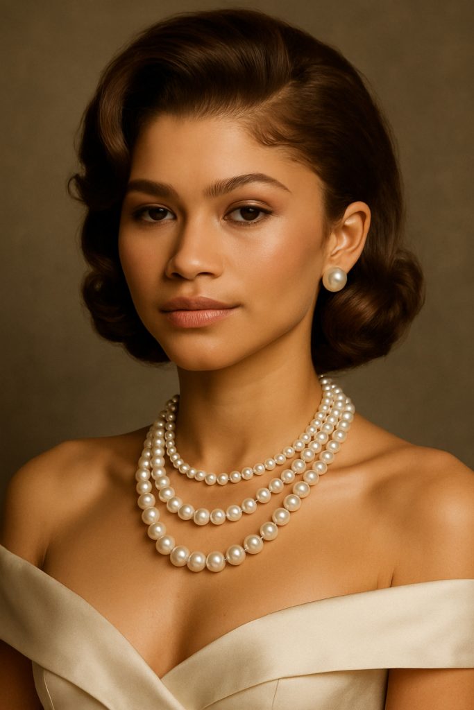 Zendaya wearing pearls Pearl Trends 2025: Celebrities Who Love Pearls Right Now