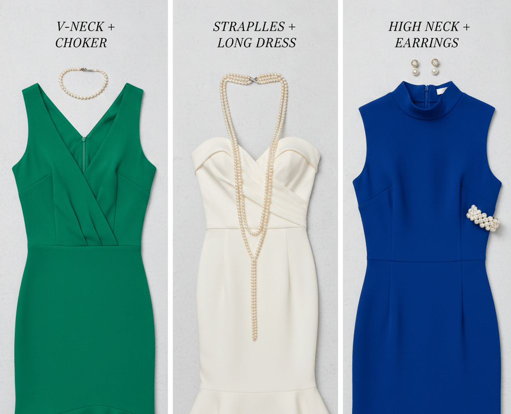 pearlsonly-blog-97-image-2-pearl - تنسيق اللآلئ مع خطوط عنق الفستان - مجوهرات اللآلئ - pearlsonly