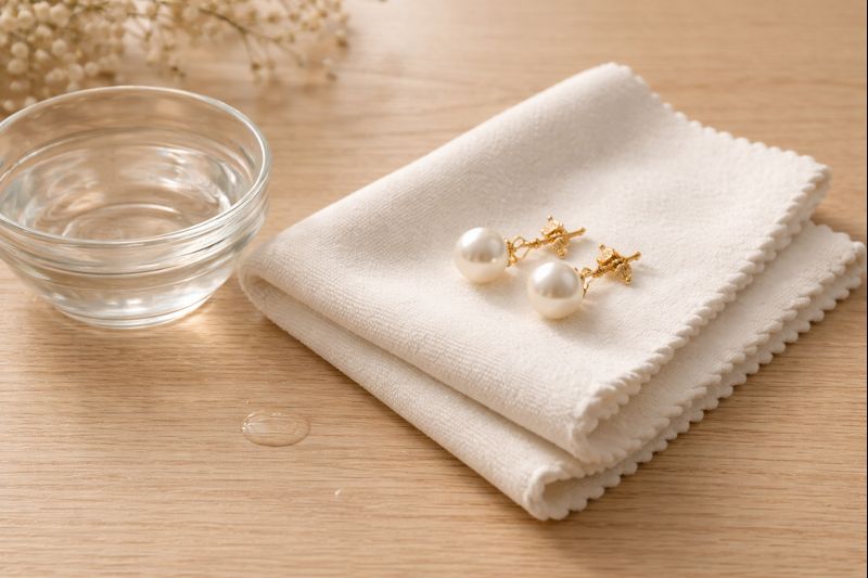 pearlsonly-blog-99-image-10-pearl - العناية بمجوهرات أقراط ذهبية باللؤلؤ - مجوهرات اللؤلؤ - pearlsonly