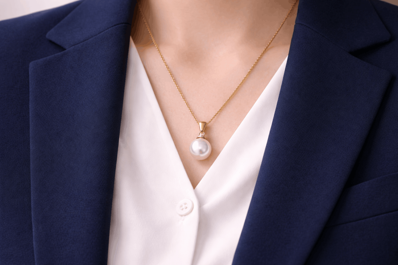 pearlsonly-blog-113-image-5-pearl - تنسيق المكتب عند ارتداء البليزر مع عقود اللؤلؤ - مجوهرات اللؤلؤ - pearlsonly