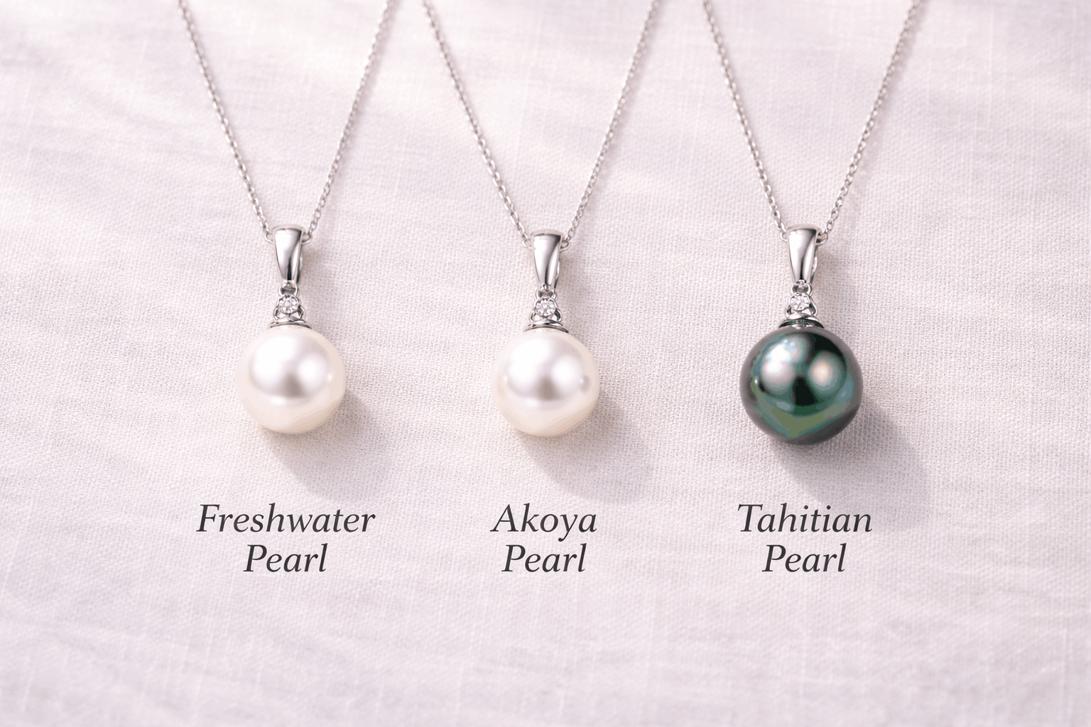 02. أنواع اللؤلؤ لقلادات المعلق