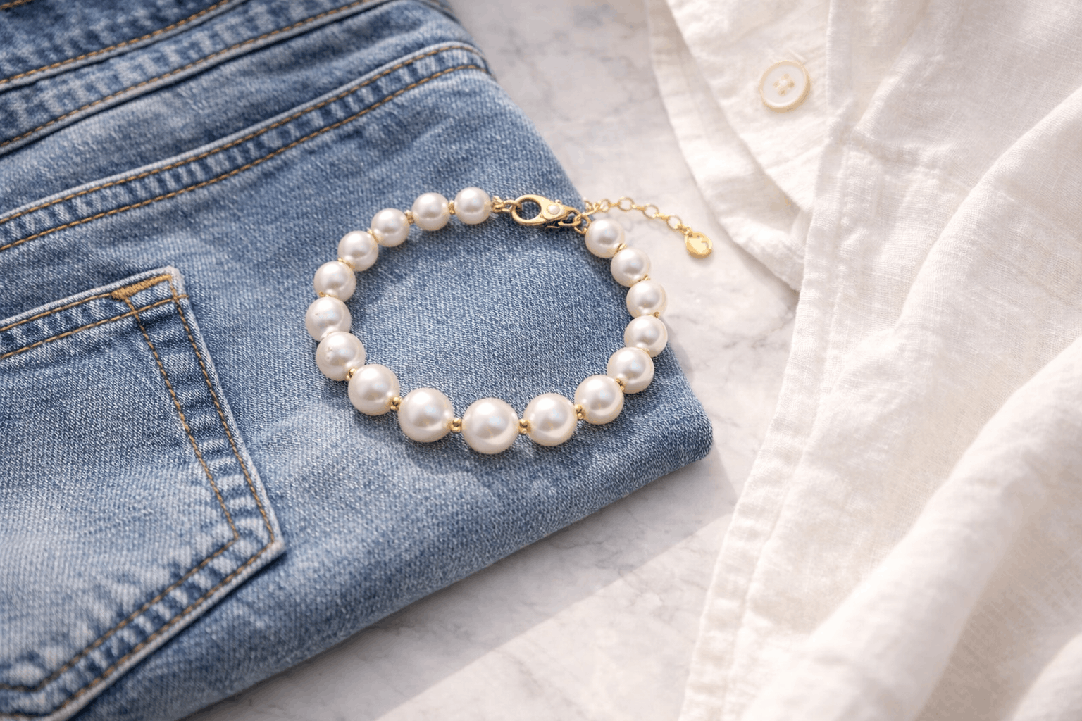 07. تنسيق أساور اللؤلؤ توماس سابو