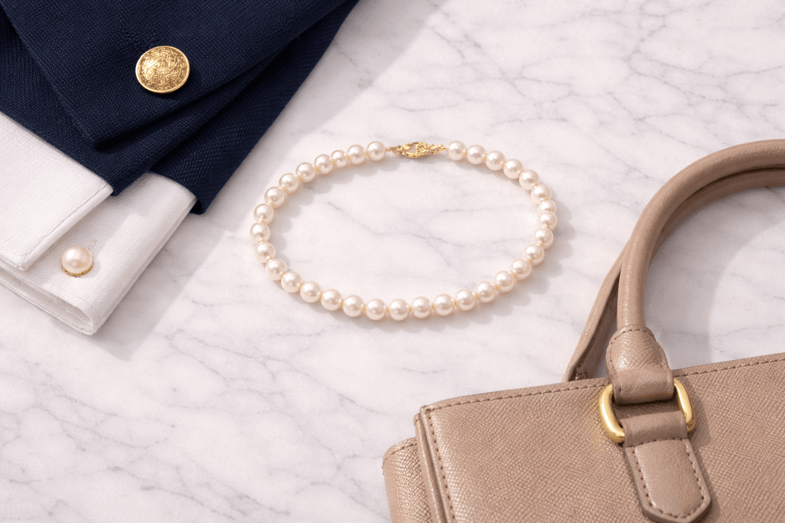 08. تنسيق أساور لؤلؤ المياه العذبة