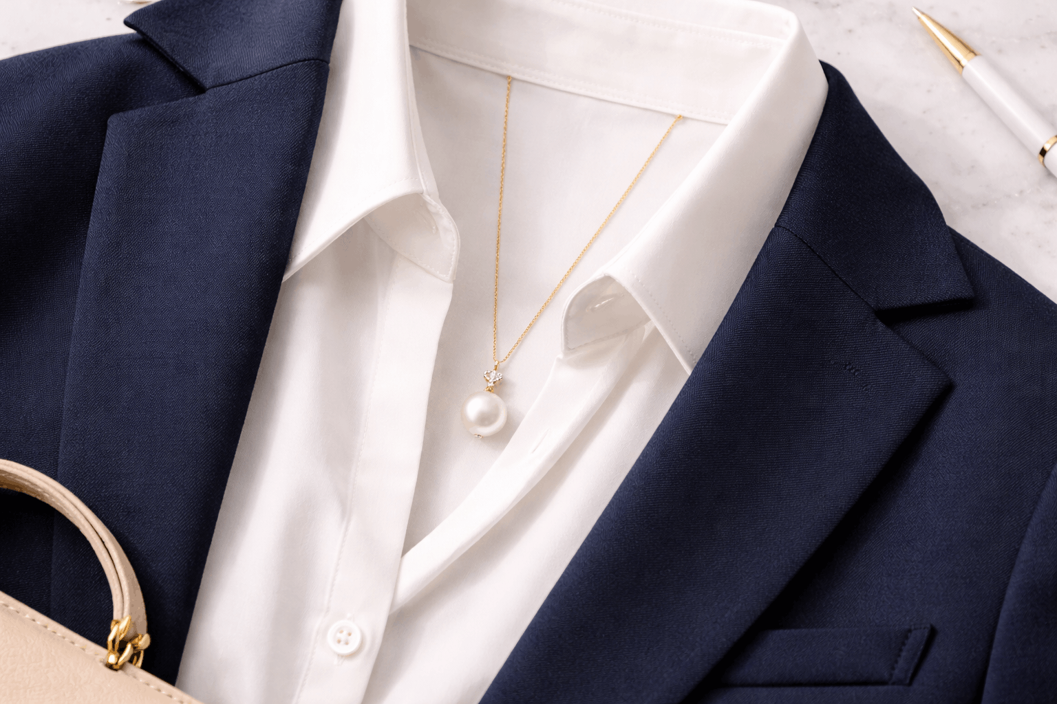 09. أفكار للتنسيق مع قلادات اللؤلؤ المعلقة