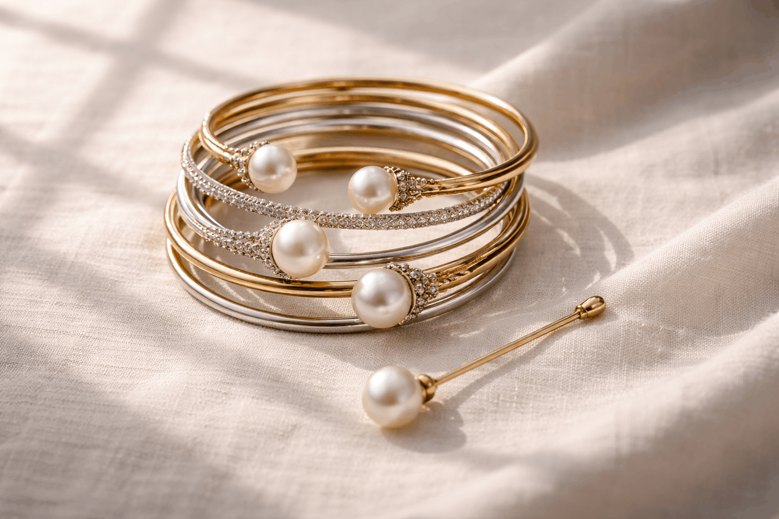 ما بعد القلادة: أساور اللؤلؤ ودبابيس الحجاب