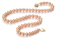 6-7mm AAA Quality Freshwater Cultured Pearl Necklace in Pink