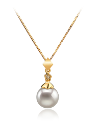 7-8mm AA Quality Japanese Akoya Cultured Pearl Set in Georgia White