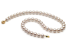 8-9mm AA Quality Japanese Akoya Cultured Pearl Set in White