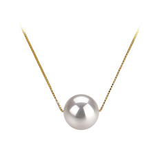 8-9mm AAA Quality Japanese Akoya Cultured Pearl Pendant in Kristine White