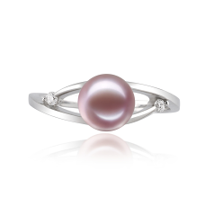 6-7mm AAAA Quality Freshwater Cultured Pearl Ring in Tanya Lavender