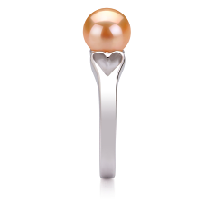 6-7mm AA Quality Freshwater Cultured Pearl Ring in Jessica Pink