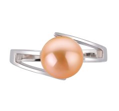 7-8mm AAA Quality Freshwater Cultured Pearl Ring in Jenna Pink