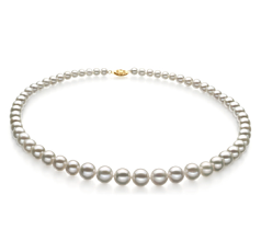 4-10mm AAA Quality Freshwater Cultured Pearl Necklace in White