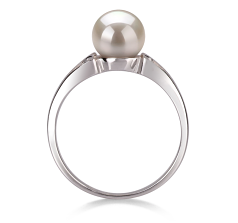 6-7mm AA Quality Freshwater Cultured Pearl Ring in Jessica White