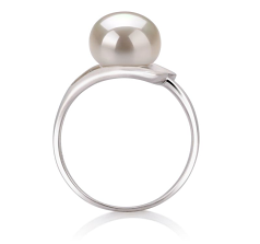 9-10mm AA Quality Freshwater Cultured Pearl Ring in Sadie White