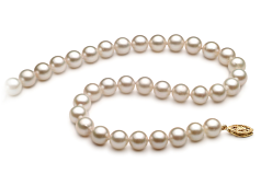 7-8mm A+ Quality Chinese Akoya Cultured Pearl Necklace in White