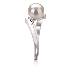 6-7mm AAA Quality Freshwater Cultured Pearl Ring in Dana White