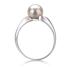 6-7mm AAA Quality Freshwater Cultured Pearl Ring in Dana White