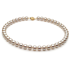 8.5-9mm AA Quality Japanese Akoya Cultured Pearl Necklace in White