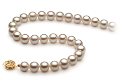 8.5-9mm AA Quality Japanese Akoya Cultured Pearl Necklace in White