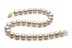 8.5-9mm AA Quality Freshwater Cultured Pearl Necklace in White