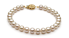 6-7mm AAA Quality Freshwater Cultured Pearl Set in White