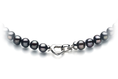 8-9mm A Quality Freshwater Cultured Pearl Necklace in Sinead Black