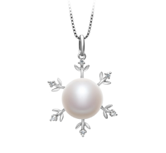 12-13mm AA Quality Freshwater Cultured Pearl Pendant in Besty White