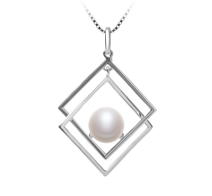 8-9mm AAA Quality Freshwater Cultured Pearl Set in Lilian White