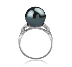 12-13mm AA Quality Tahitian Cultured Pearl Ring in Ireland Black