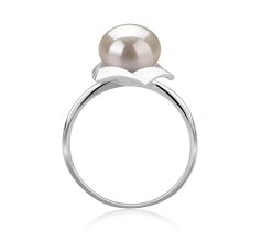 8-9mm AAA Quality Freshwater Cultured Pearl Ring in Anais White