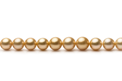 10.4-13.2mm AAA Quality South Sea Cultured Pearl Necklace in 18-inch Gold