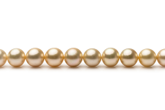 10-13.3mm AAA Quality South Sea Cultured Pearl Necklace in 18-inch Gold