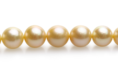 10-13.5mm AAA Quality South Sea Cultured Pearl Necklace in 18-inch Gold