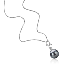 8-9mm AA Quality Japanese Akoya Cultured Pearl Pendant in Kacey Black