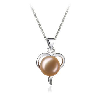 9-10mm AA Quality Freshwater Cultured Pearl Pendant in Leeza Pink